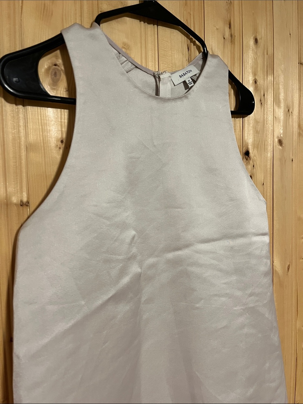 Babaton White Sleeveless Square-Neck Camisole